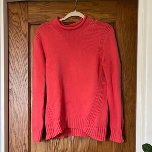 J. Crew Pink Cowl Neck Sweater